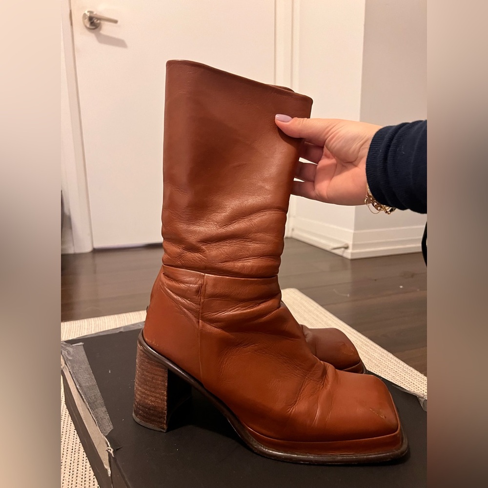 WMNS Abril Cork Leather Boots